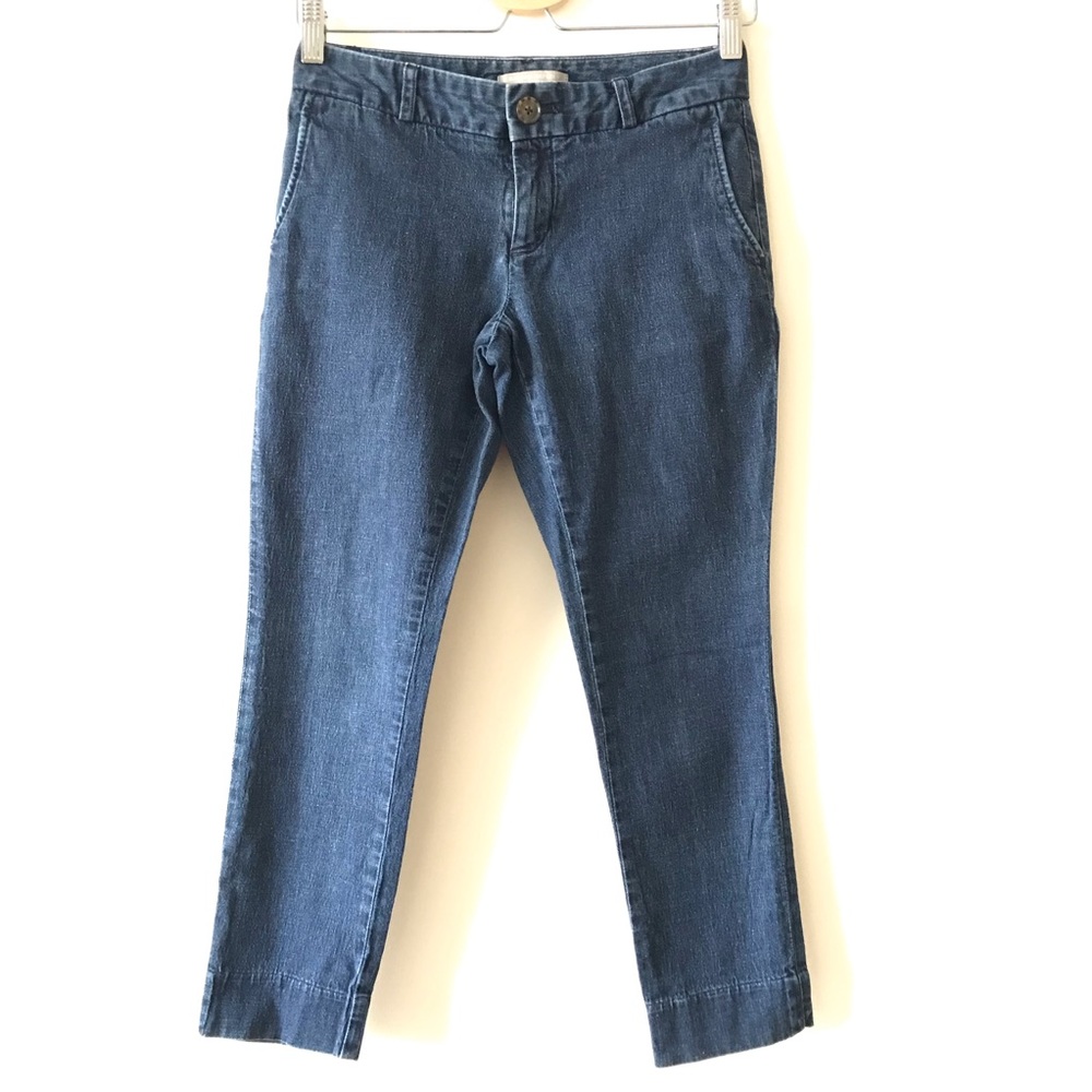 Banana Republic Hampton-Fit Chambray Crop- 00Petite